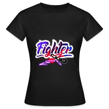 Combattant - T-shirt Femme - noir - Devant - AI Model Female 172 dark (172cm)