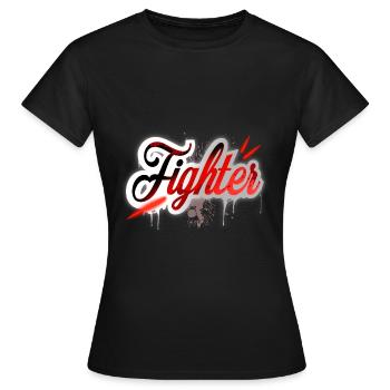 Combattant - T-shirt Femme - noir - Devant - AI Model Female 172 dark (172cm)