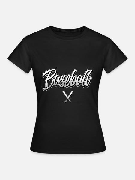 Baseball - Frauen T-Shirt - Schwarz