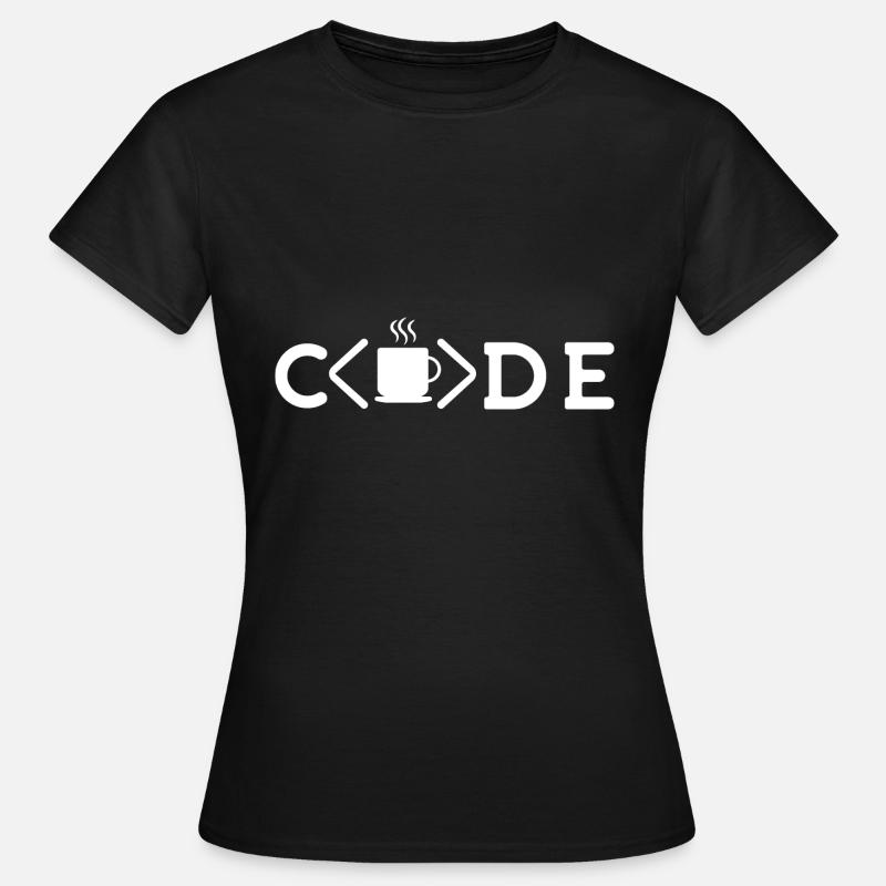Java Entwickler Brauch Kaffee - Frauen T-Shirt - Schwarz