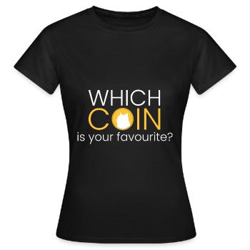 Quelle pièce est votre pièce préférée? - T-shirt Femme - noir - Devant - AI Model Female 172 dark (172cm)