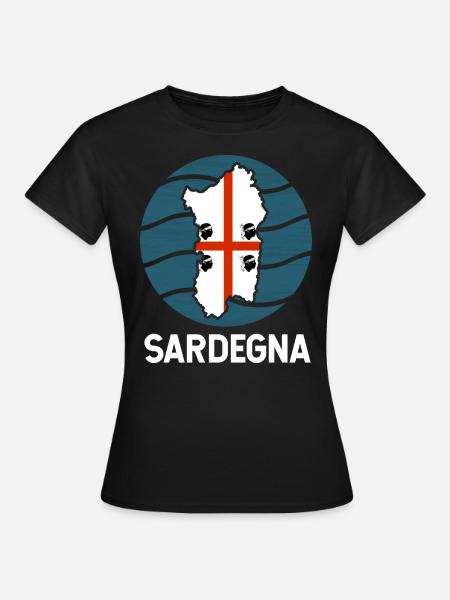 Drapeau de la Sardaigne - T-shirt Femme - noir