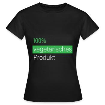 100% vegetarisches Produkt - Frauen T-Shirt - Schwarz - Vorne - AI Model Female 172 dark (172cm)