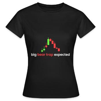 Big bear expected - Women's T-Shirt - black - Front - AI Model Female 172 dark (172cm)