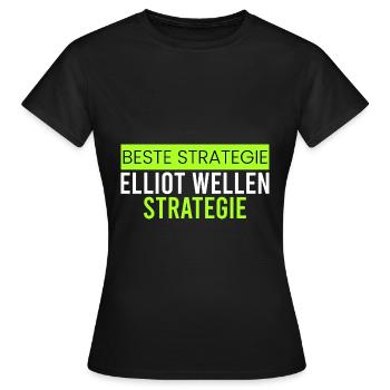 Elliot Wellen Strategie - Frauen T-Shirt - Schwarz - Vorne - AI Model Female 172 dark (172cm)
