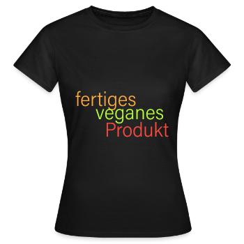 fertiges veganes Produkt - Frauen T-Shirt - Schwarz - Vorne - AI Model Female 172 dark (172cm)