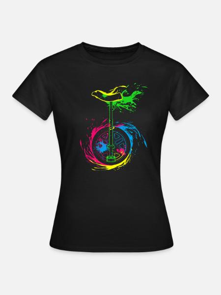 Splash Einrad - Frauen T-Shirt - Schwarz