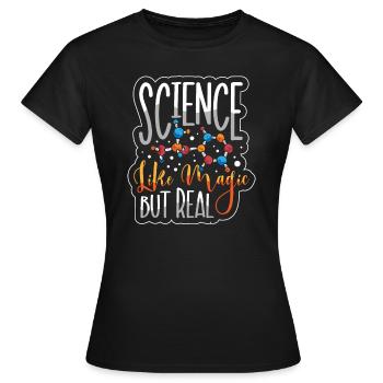 Chimie Science Physique Recherche - T-shirt Femme - noir - Devant - AI Model Female 172 dark (172cm)