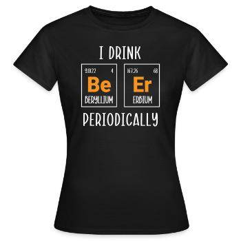 Chimie Science Physique Recherche Nerd Humour - T-shirt Femme - noir - Devant - AI Model Female 172 dark (172cm)