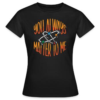 Chimie Science Physique Recherche Nerd Humour - T-shirt Femme - noir - Devant - AI Model Female 172 dark (172cm)