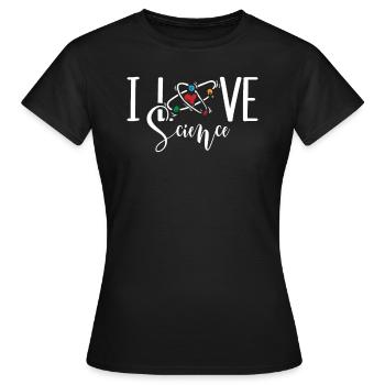 Chimie Science Physique Recherche - T-shirt Femme - noir - Devant - AI Model Female 172 dark (172cm)