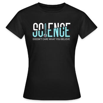Chimie Science Physique Recherche Nerd Humour - T-shirt Femme - noir - Devant - AI Model Female 172 dark (172cm)