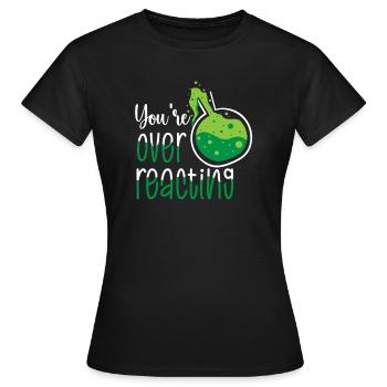 Chimie Science Physique Recherche Nerd Humour - T-shirt Femme - noir - Devant - AI Model Female 172 dark (172cm)