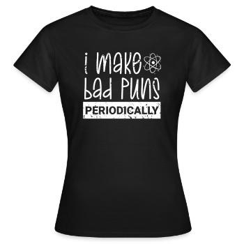 Chimie Science Physique Recherche - T-shirt Femme - noir - Devant - AI Model Female 172 dark (172cm)