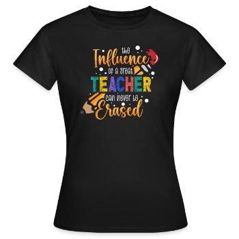 Les enseignants présentent le cours de formation des enseignants école d’enseignants - T-shirt Femme - noir - Devant - AI Model Female 172 dark (172cm)