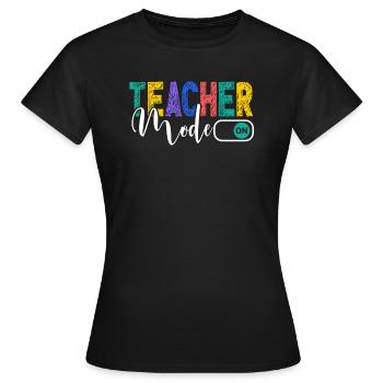 Les enseignants présentent le cours de formation des enseignants école d’enseignants - T-shirt Femme - noir - Devant - AI Model Female 172 dark (172cm)