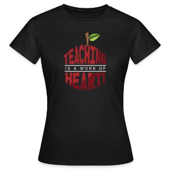 Les enseignants présentent le cours de formation des enseignants école d’enseignants - T-shirt Femme - noir - Devant - AI Model Female 172 dark (172cm)