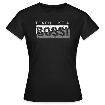 Les enseignants présentent le cours de formation des enseignants école d’enseignants - T-shirt Femme - noir - Devant - AI Model Female 172 dark (172cm)