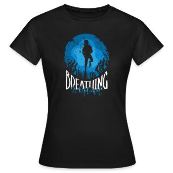 Schwimmer Präsent Wassersport Schwimmen Tauchen - Frauen T-Shirt - Schwarz - Vorne - AI Model Female 172 dark (172cm)