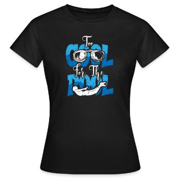 Schwimmer Präsent Wassersport Schwimmen Tauchen - Frauen T-Shirt - Schwarz - Vorne - AI Model Female 172 dark (172cm)