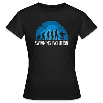 Schwimmer Präsent Wassersport Schwimmen Tauchen - Frauen T-Shirt - Schwarz - Vorne - AI Model Female 172 dark (172cm)