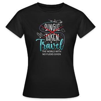 Abenteuer Reisen Präsent Reiseliebhaber - Frauen T-Shirt - Schwarz - Vorne - AI Model Female 172 dark (172cm)