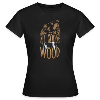Camping Camper Präsent Naturliebhaber - Frauen T-Shirt - Schwarz - Vorne - AI Model Female 172 dark (172cm)