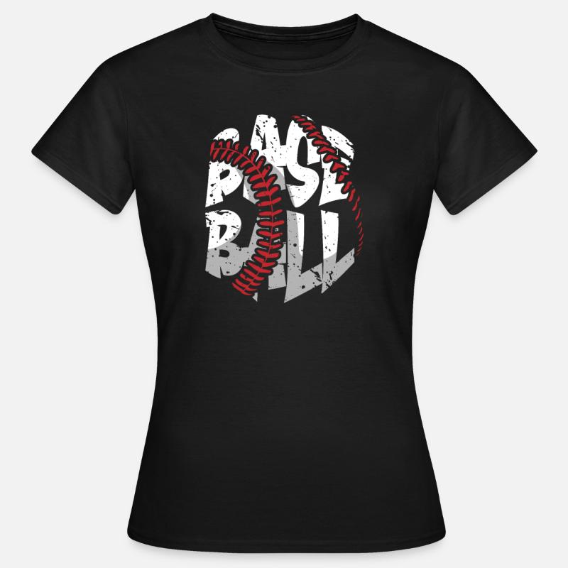 Baseball present home run baseball player athlete - Women's T-Shirt - black