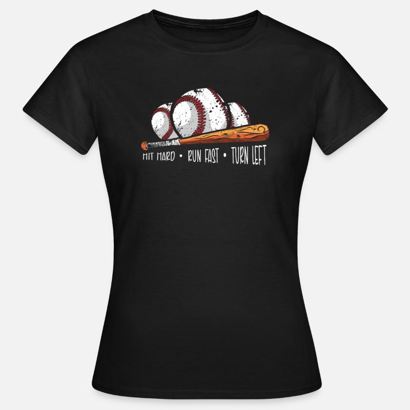 Baseball present home run baseball player athlete - Women's T-Shirt - black