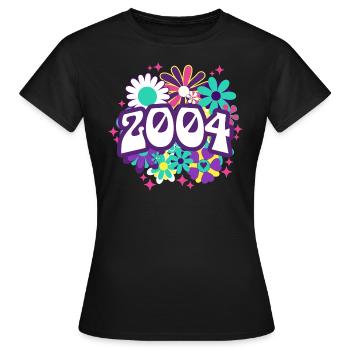 Birthday Party Woman 2004 18-jähriges Jubiläum - Frauen T-Shirt - Schwarz - Vorne - AI Model Female 172 dark (172cm)
