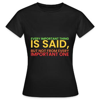Legend reigns!! Sigma rule! - Women's T-Shirt - black - Front - AI Model Female 172 dark (172cm)