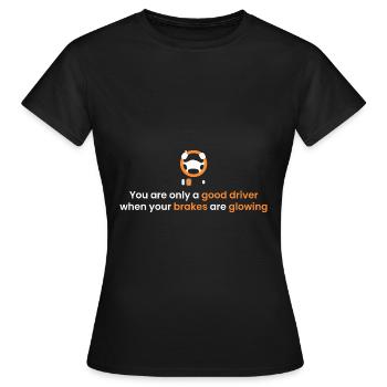 glühende Bremsen - Frauen T-Shirt - Schwarz - Vorne - AI Model Female 172 dark (172cm)