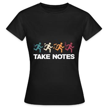 Chorister Choir Singing Sheet Music Treble Clef - Frauen T-Shirt - Schwarz - Vorne - AI Model Female 172 dark (172cm)