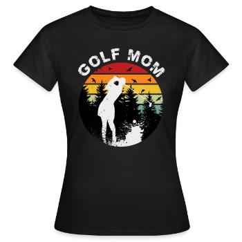 Golf, Mom, Mother's Day, Golfer, Golf, Golf, Golf Course - Women's T-Shirt - black - Front - AI Model Female 172 dark (172cm)