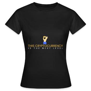 cette crypto-monnaie est le niveau suivant - T-shirt Femme - noir - Devant - AI Model Female 172 dark (172cm)