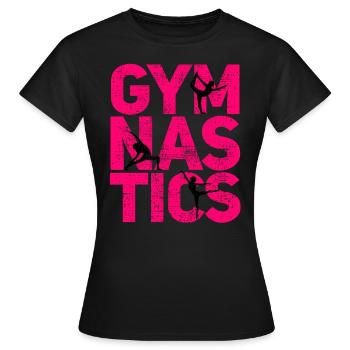 Gymnastik - Frauen T-Shirt - Schwarz - Vorne - AI Model Female 172 dark (172cm)