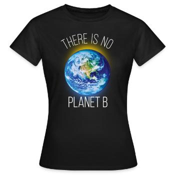 Il n'y a pas de planète B - Il n'y a pas de planète B. - T-shirt Femme - noir - Devant - AI Model Female 172 dark (172cm)