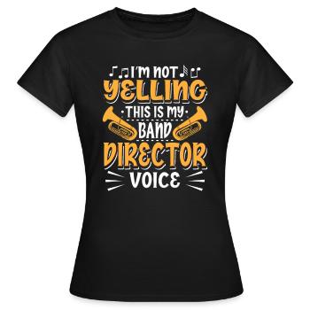 Directeur de la fanfare - T-shirt Femme - noir - Devant - AI Model Female 172 dark (172cm)