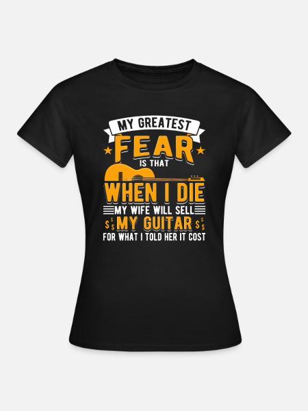 Guitariste Guitariste Guitariste Guitariste - T-shirt Femme - noir