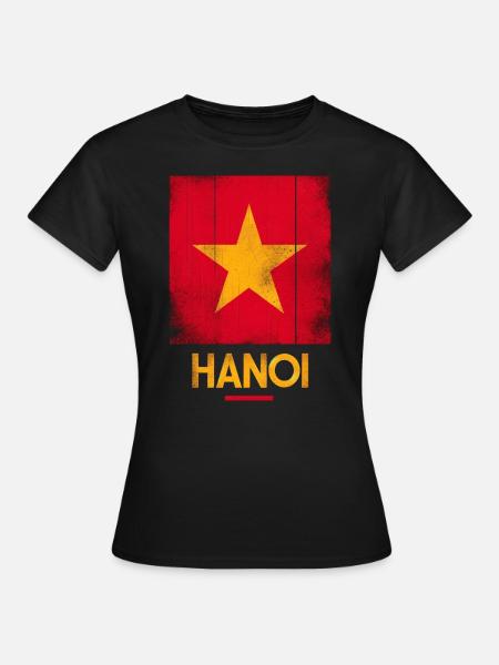 Hanoi Vietnam - Frauen T-Shirt - Schwarz