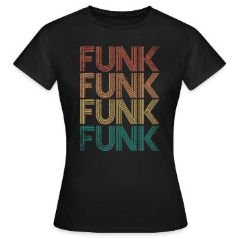 Musique funk - T-shirt Femme - noir - Devant - AI Model Female 172 dark (172cm)