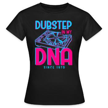 Dubstep 1970 - Women's T-Shirt - black - Front - AI Model Female 172 dark (172cm)