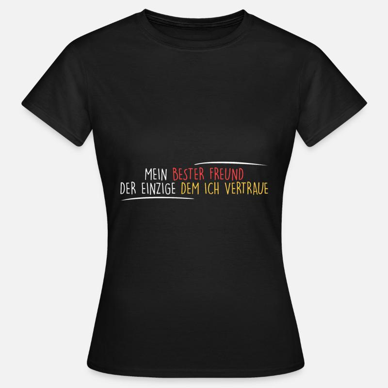 bester Freund = Vertrauen - Frauen T-Shirt - Schwarz