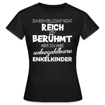 unbezahlbare Enkelkinder - Frauen T-Shirt - Schwarz - Vorne - AI Model Female 172 dark (172cm)