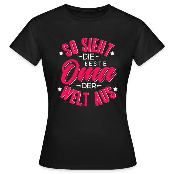 Die beste Oma der Welt - Frauen T-Shirt - Schwarz - Vorne - AI Model Female 172 dark (172cm)