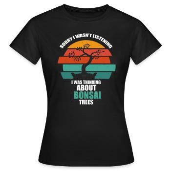 Bonsai - Frauen T-Shirt - Schwarz - Vorne - AI Model Female 172 dark (172cm)