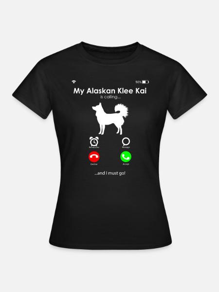 Alaskan Klee Kai - Frauen T-Shirt - Schwarz