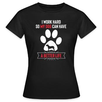 Alano Espanol - T-shirt Femme - noir - Devant - AI Model Female 172 dark (172cm)
