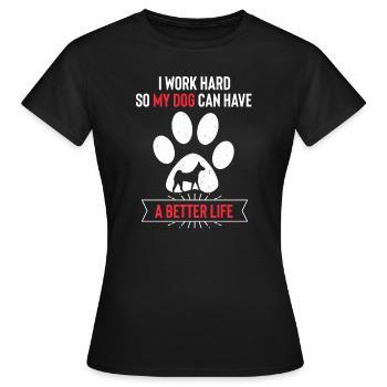 Basenji - Frauen T-Shirt - Schwarz - Vorne - AI Model Female 172 dark (172cm)