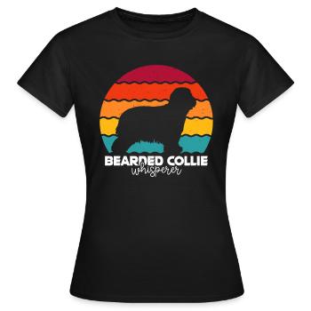 Bearded Collie - Frauen T-Shirt - Schwarz - Vorne - AI Model Female 172 dark (172cm)